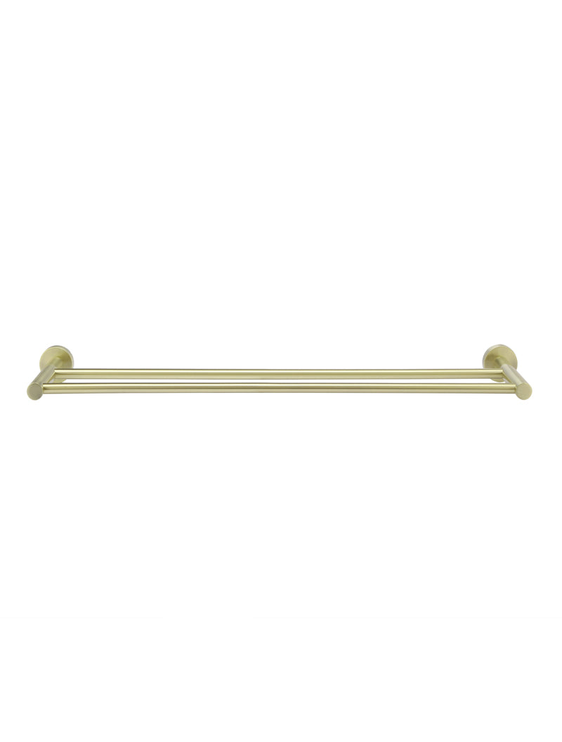 Round Double Towel Rail 600mm - PVD Tiger Bronze