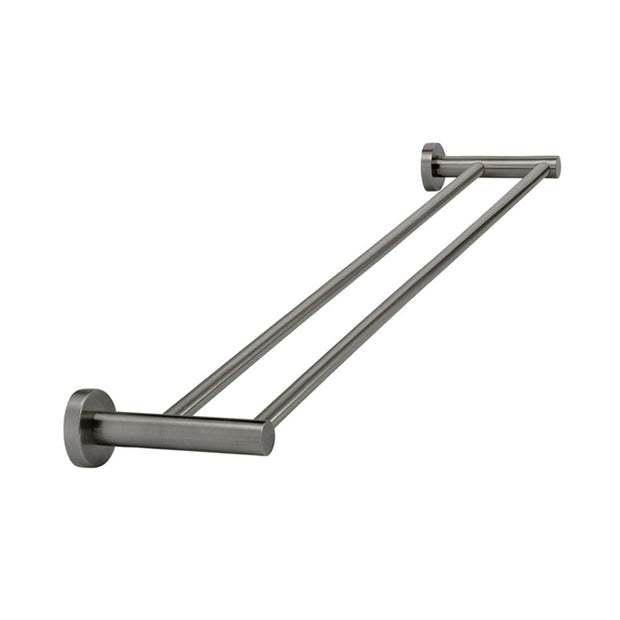 Round Double Towel Rail 600mm