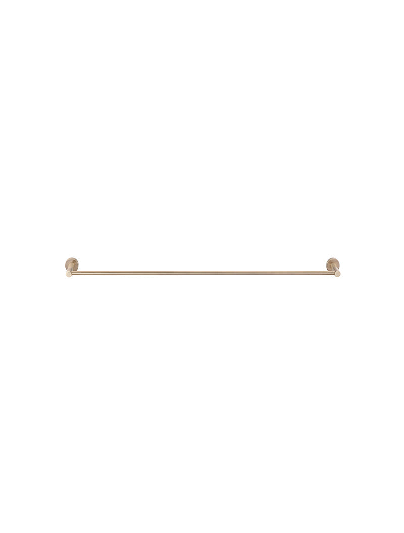 Round Single Towel Rail 600mm - Champagne
