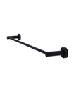 Round Single Towel Rail 600mm - Matte Black