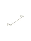 Round Single Towel Rail 600mm - PVD Brushed Nickel