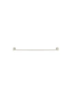 Round Single Towel Rail 600mm - PVD Brushed Nickel