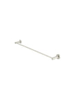 Round Single Towel Rail 600mm - PVD Brushed Nickel