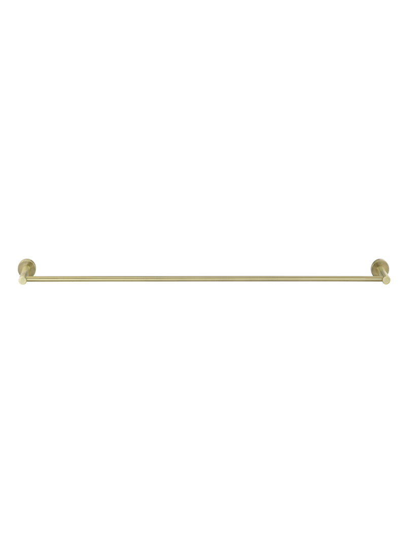 Round Single Towel Rail - PVD Tiger Bronze
