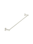 Round Single Towel Rail - PVD Brushed Nickel