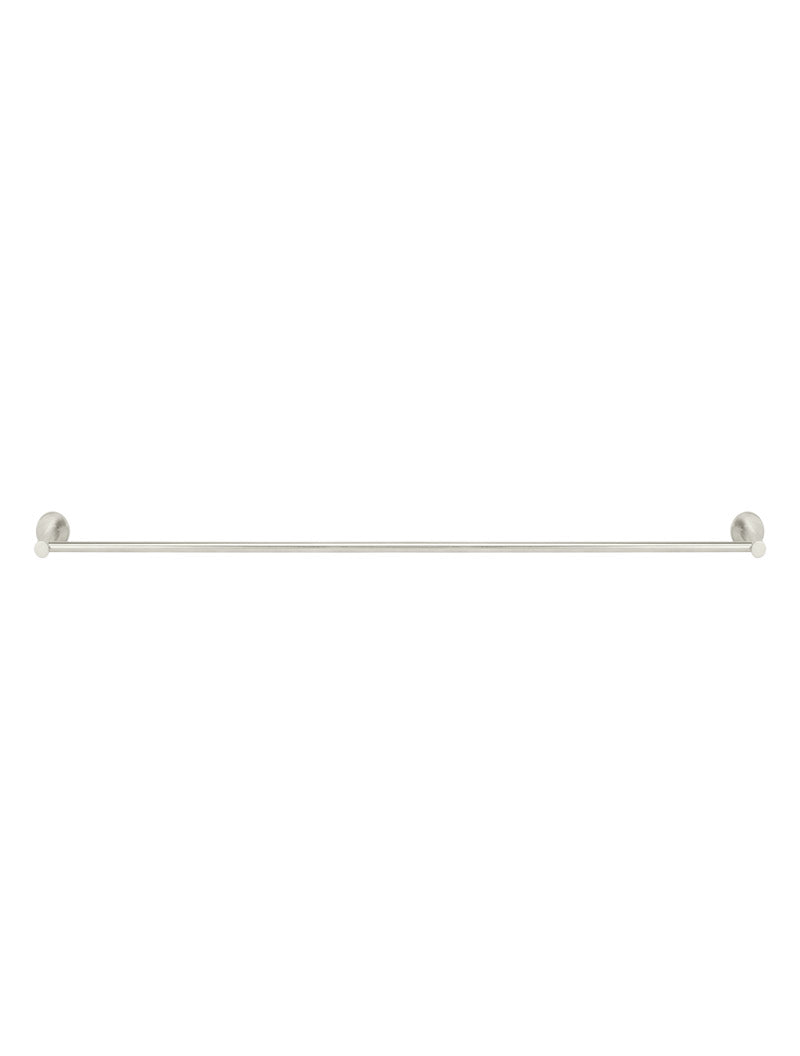 Round Single Towel Rail - PVD Brushed Nickel