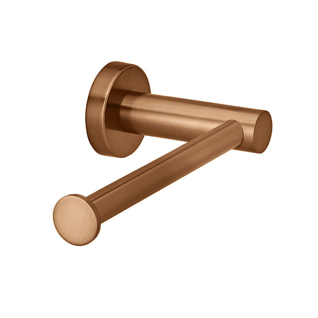 Round Toilet Roll Holder - Lustre Bronze
