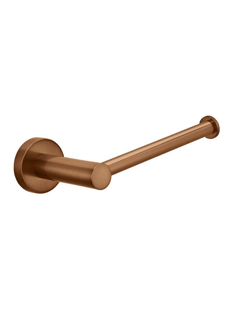 Round Toilet Roll Holder - Lustre Bronze