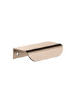 Öppen Edge-Pull 75mm Cabinet Handle (Brushed) - PVD Champagne