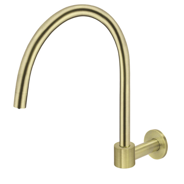 Round High-Rise Swivel Wall Spout