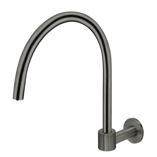 Round High-Rise Swivel Wall Spout