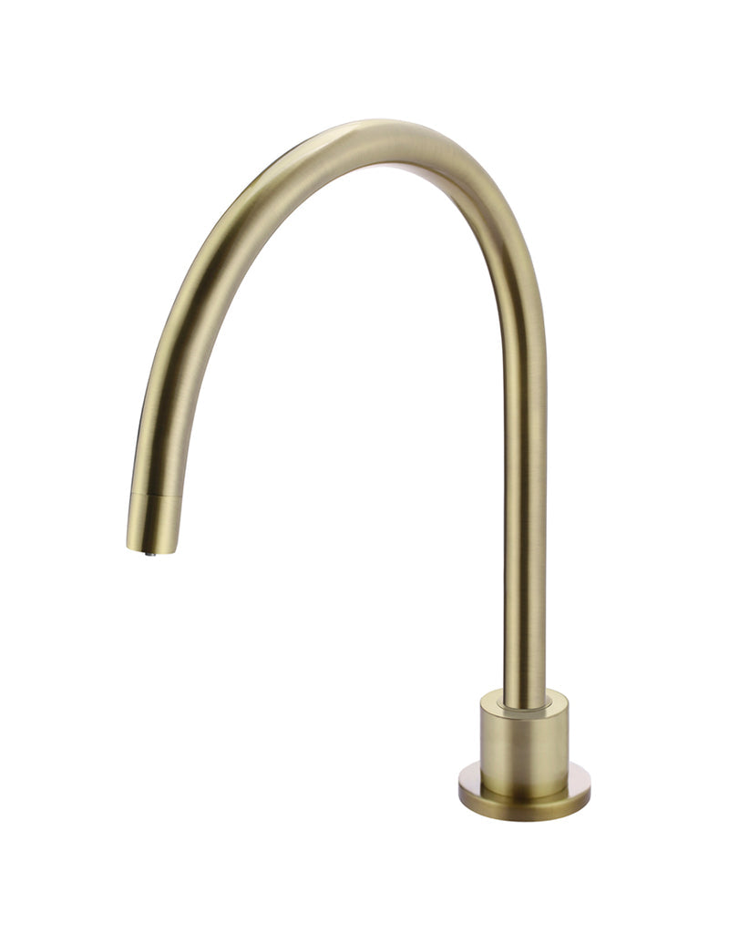 Round Gooseneck High-Rise Swivel Hob Spout