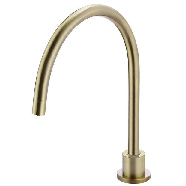 Round Gooseneck High-Rise Swivel Hob Spout