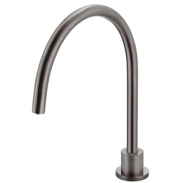 Round Gooseneck High-Rise Swivel Hob Spout
