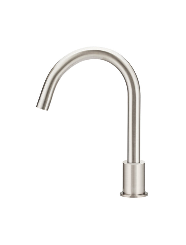 Round Hob Mounted Swivel Spout - PVD Brushed Nickel