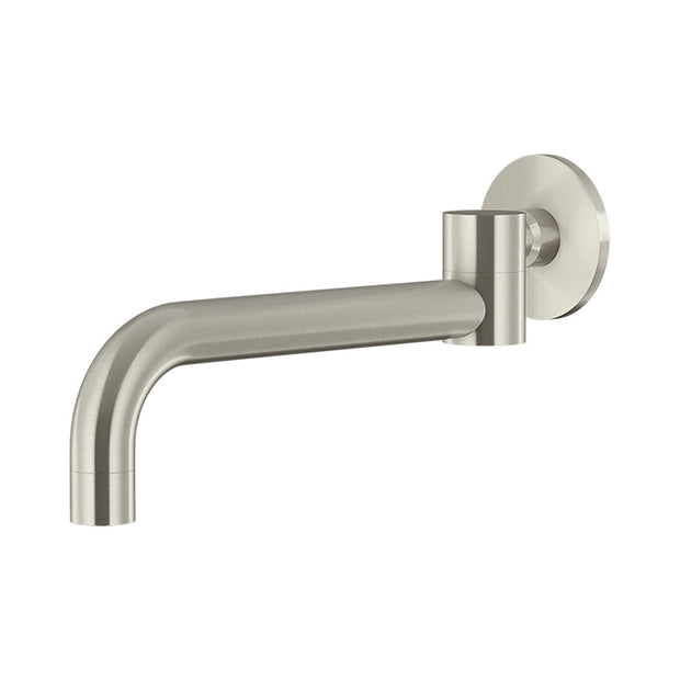 Round Swivel Wall Spout - PVD Brushed Nickel
