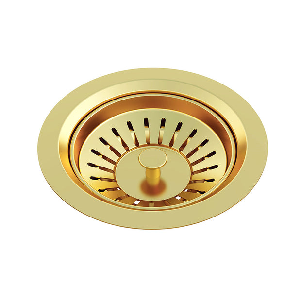 Lavello Sink Strainer and Waste Plug Basket with Stopper - Tiger Bronze