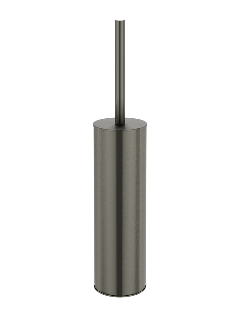 Round Toilet Brush & Holder - Shadow Gunmetal