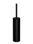 Round Toilet Brush & Holder - Matte Black