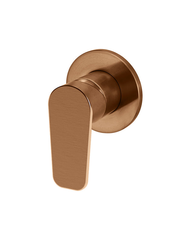 Round Wall Mixer Paddle Handle Trim Kit (In-wall Body Not Included) - Lustre Bronze