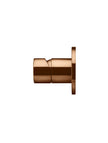 Round Wall Mixer Pinless Handle Trim Kit (In-wall Body Not Included) - Lustre Bronze