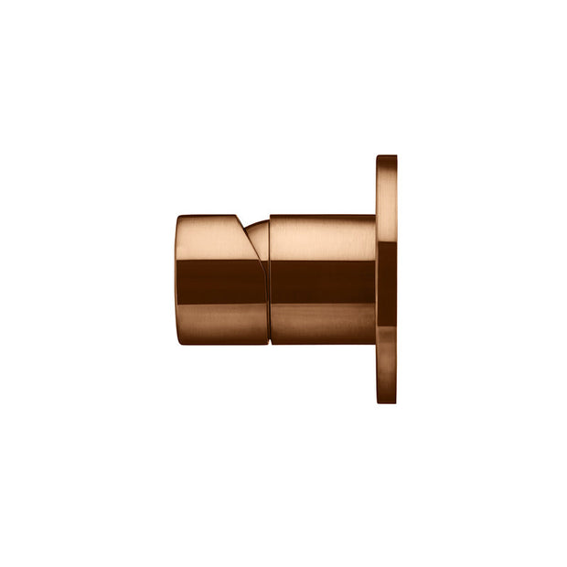 Round Wall Mixer Pinless Handle Trim Kit (In-wall Body Not Included) - Lustre Bronze