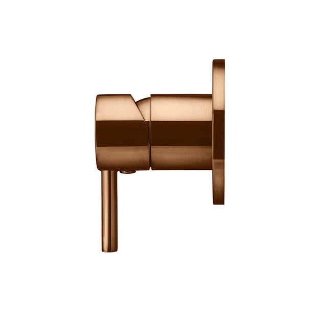 Round Wall Mixer Short Pin lever Trim Kit (In-wall Body Not Included) - Lustre Bronze