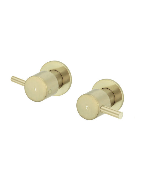 Meir Round Quarter Turn Wall Top Assemblies wall taps