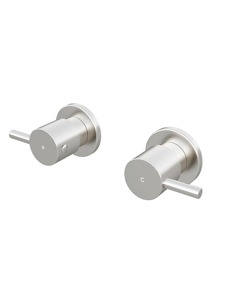 Meir Round Quarter Turn Wall Top Assemblies wall taps