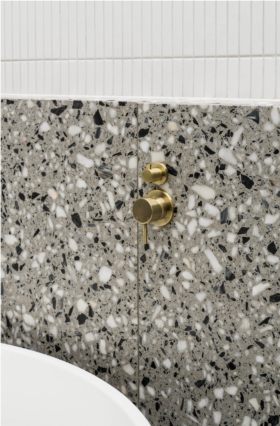 Round Diverter Mixer Trim Kit (In-wall Body Not Included) - PVD Tiger Bronze