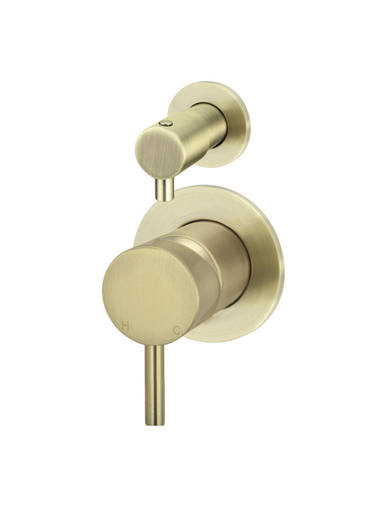 Round Diverter Mixer Trim Kit (In-wall Body Not Included) - PVD Tiger Bronze