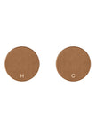 Circular Wall Taps - Lustre Bronze