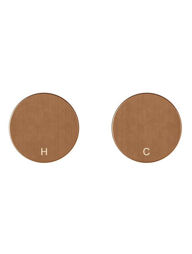 Circular Wall Taps - Lustre Bronze