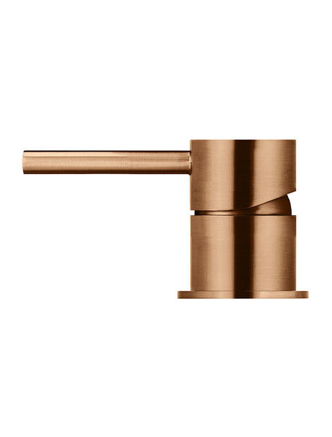 Round Deck Mounted Mixer - Lustre Bronze