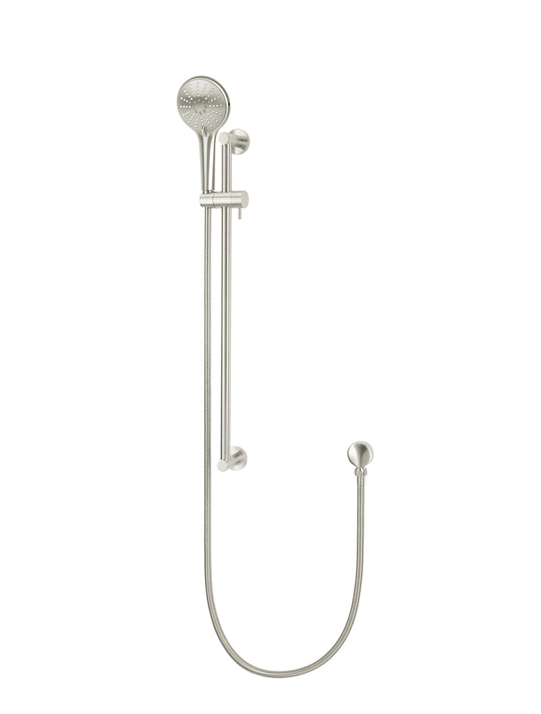 Round Three Function Hand Shower on Rail Column