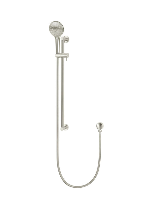 Meir Round Three Function Hand Shower on Rail Column
