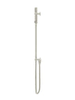 Round Hand Shower on Rail Column - PVD Brushed Nickel