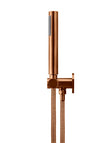Round Shower on Swivel Bracket - Lustre Bronze