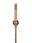 Round Hand Shower on Fixed Bracket - Lustre Bronze