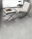 Noble Stone Greige Matt Stone Look Porcelain Tiles 600x600mm in a room setting