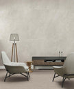 Noble Stone White Matt Stone Look Porcelain Tiles 600x600mm in a room setting