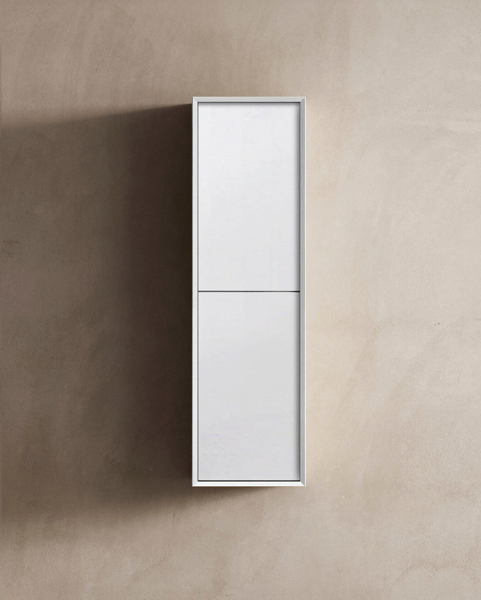 Noosa Matte White Wall Hung Tallboy
