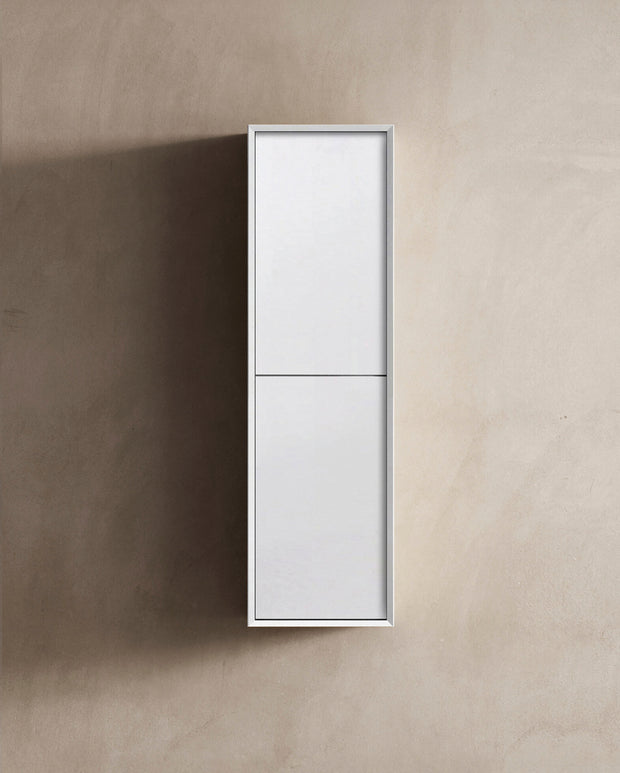 Otti Noosa Matte White Wall Hung Tallboy