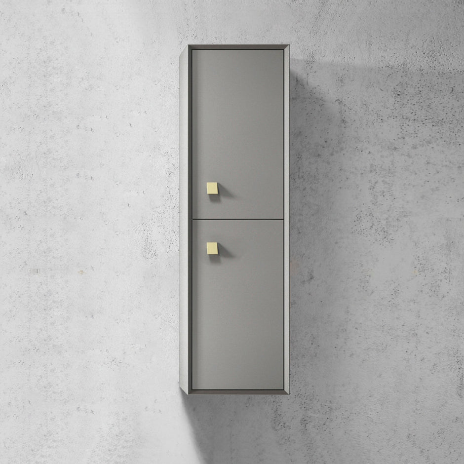 Boston Matte Grey Wall Hung Tallboy