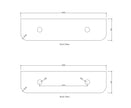 Otti Bondi 1800mm Natural Oak Wall Hung Curve Vanity