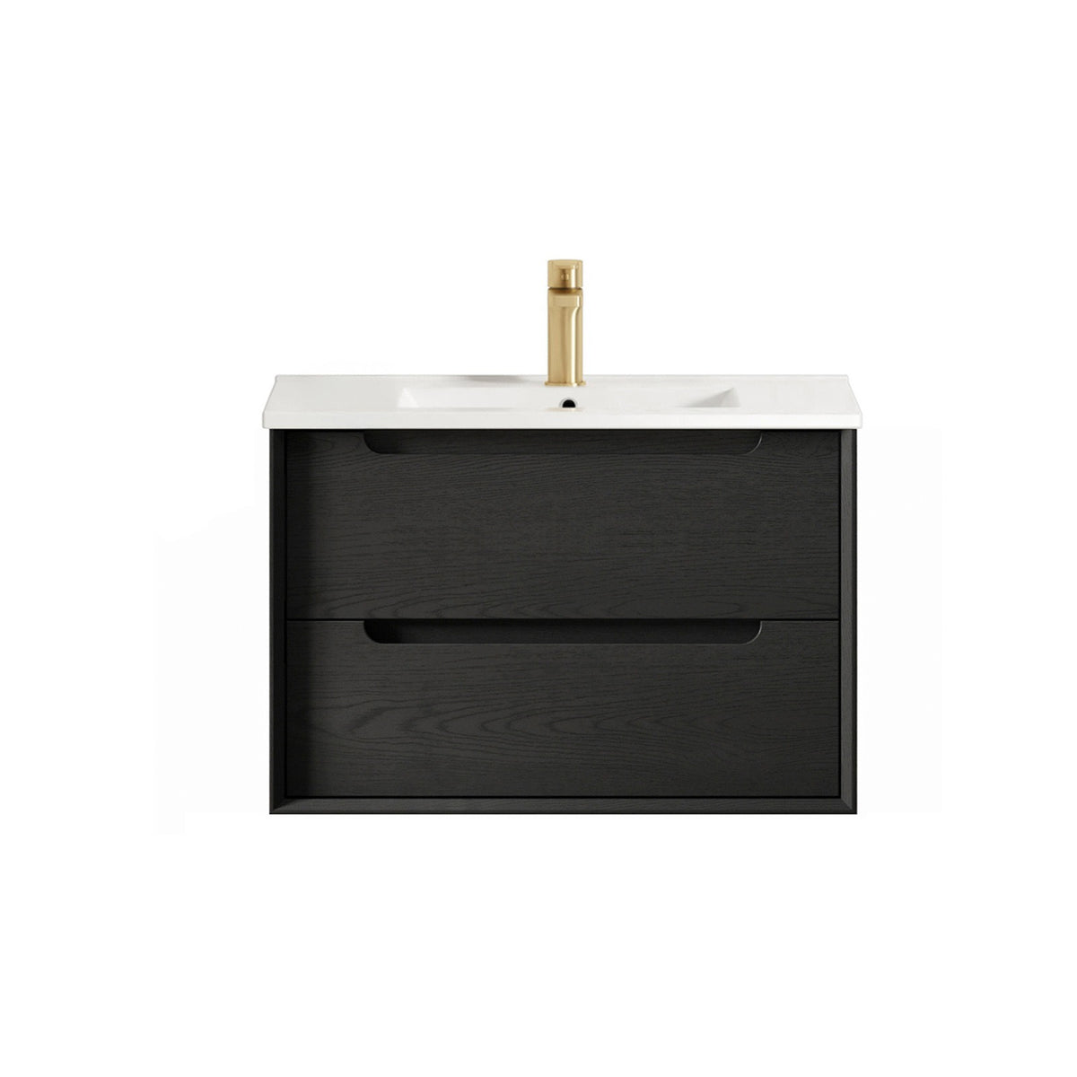 Otti Byron 750mm Black Oak Wall Hung Vanity