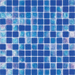 Stellar Galaxy Blue Pool Glass Mosaic tile