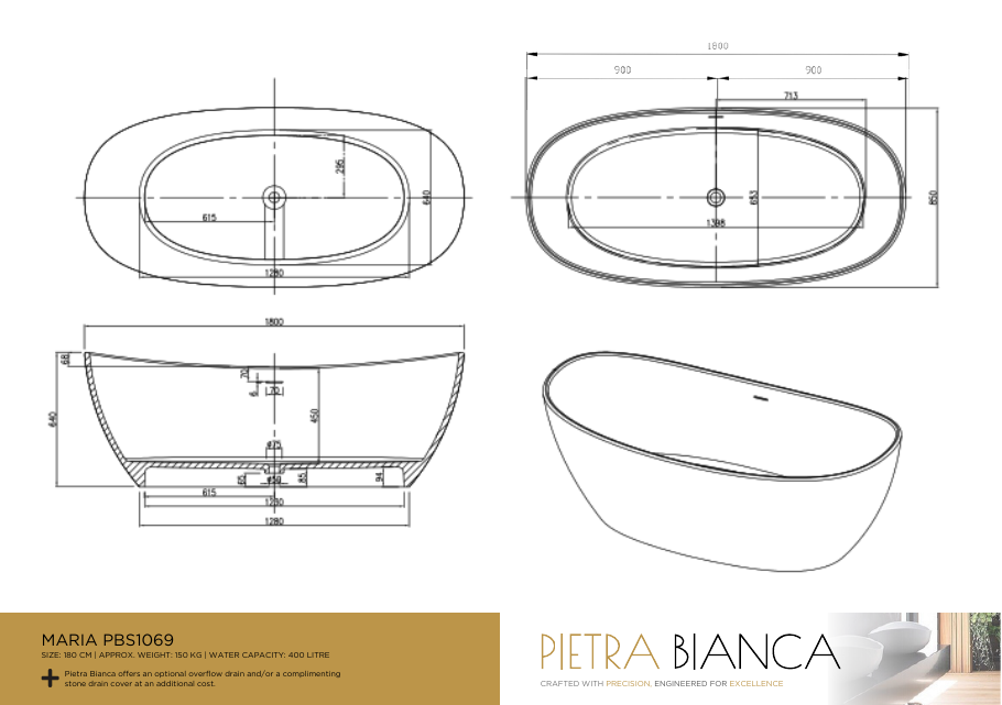 Pietra Bianca specification sheet