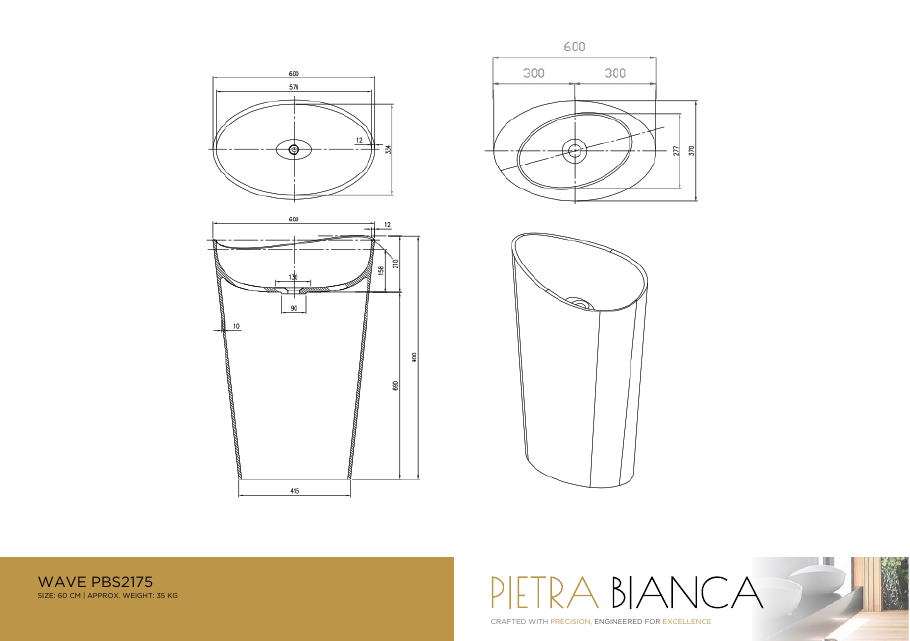 Pietra Bianca specification sheet