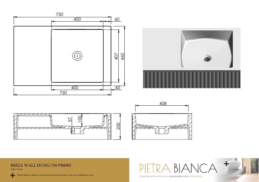Pietra Bianca specification sheet